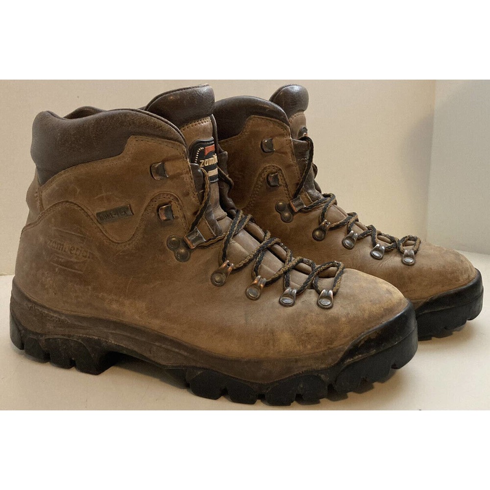 Zamberlan Boots Womens 11 Hiking Brown Leather VIBRAM Sole MADE IN ITALY - NICE